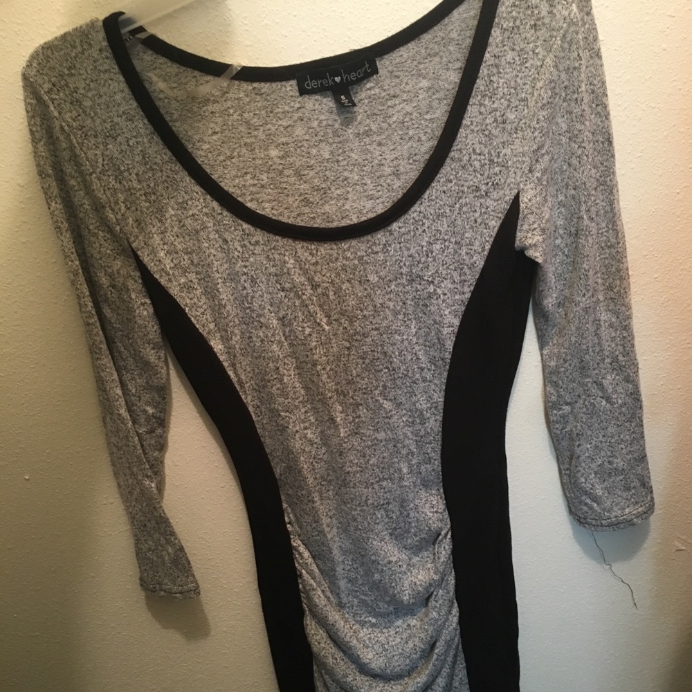 Fitted Derek heart thigh length dress